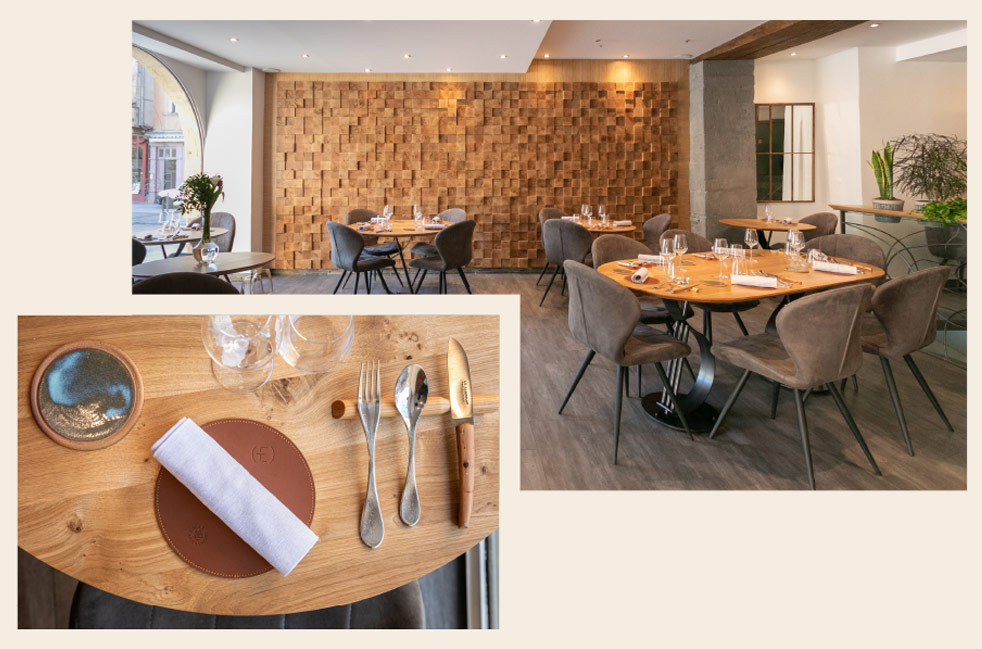 Intérieur du restaurant gastronomique ET à Rodez